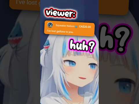 Gura Receives a Strange Superchat from a Viewer #hololiveenglish #hololive #vtuber