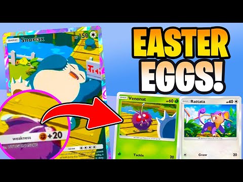 *SECRET* Easter Eggs in Pokemon Pocket Cards!