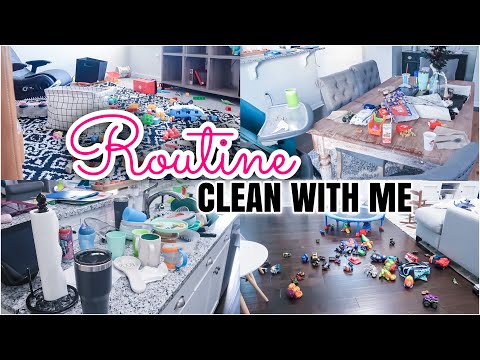 ROUTINE CLEAN WITH ME | SPEED CLEANING MOTIVATION | COMPLETE DISASTER CLEANING