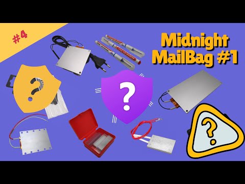 Midnight MailBag #1 - Heating Plate, One-Wire Temperature Sensor, Solar Panel, Drill Bits, and more