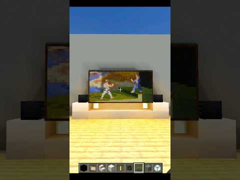 Realistic TV in Minecraft. #shorts #minecraft #ytshorts