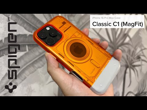 Spigen Classic C1 (MagFit) - iPhone 16 Pro Max ( Homage to the iconic iMac G3 )