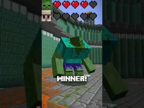 MUTANT ZOMBIE vs IRON GOLEM in Minecraft!