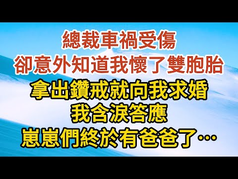 大結局（下）《小女傭揣崽逃》第07集： 總裁車禍受傷，卻意外知道我懷了他的雙胞胎，拿出鑽戒就向我求婚，我含淚答應，崽崽們終於有爸爸了……#戀愛#婚姻#情感 #愛情#甜寵#故事#小說#霸總