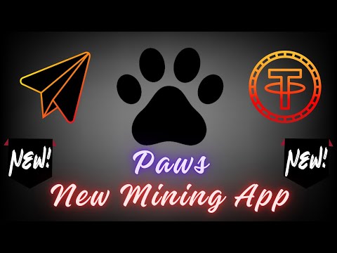 New Telegram Airdrop App Paws Mining #telegramairdrop #airdropcrypto #airdropfree #newairdrop #paws