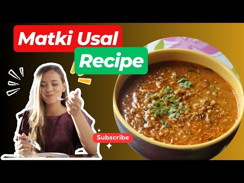 Matki Recipe | Matki Usal Recipe | Matki Usal Marathi Style | Moth Beans