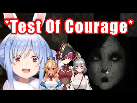 Pekora Experience The Scariest Test Of Courage With 3rd Gen【Hololive/Usada Pekora】