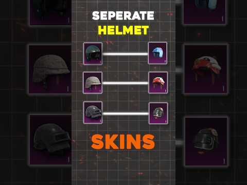 Seperate Helmet Skins 😱😁  #bgmi #bgmishorts