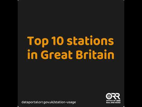 ORR reveals the stations with the most entries and exits in Great Britain, April 2022 to March 2023