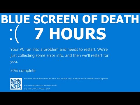 Windows 10 Blue Screen of Death REAL COUNT BSOD 7 hours 4K Resolution