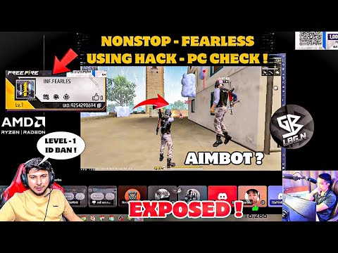 FEARLESS - USING HACK IN @NonstopGaming_ LIVE 🤬| FEARLESS - PC CHECK !😮💯