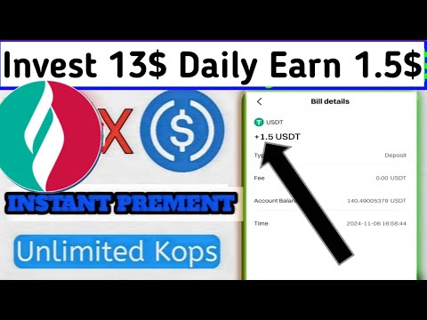 New Investment Oil Platfrom 2024 || Daily 1.5$ Earning Instant prement proff vedio || Trx website