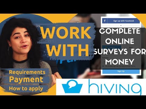 💰 GET PAID TO TAKE SURVEYS ONLINE WITH HIVING | AppJobs.com