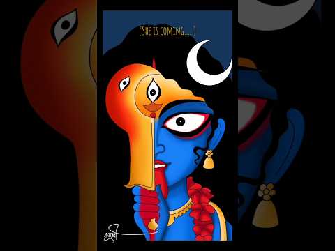 মন রে কৃষিকাজ জানোনা Kali drawing | Ma kali Drawing |