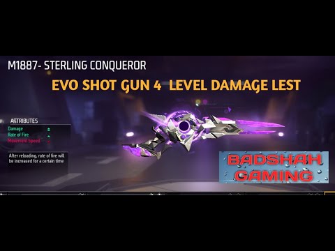 EVO M1887  4 LEVEL SHOT GUN  DAMAGE TEST