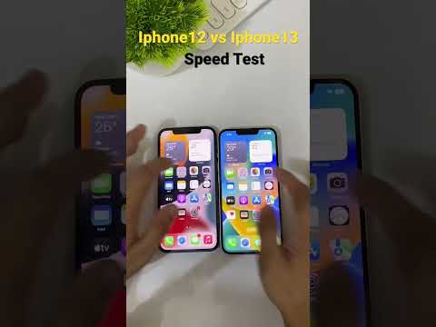 Iphone 12 vs Iphone 13 Speed Test #shorts