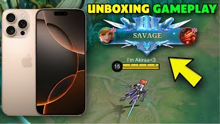 I BOUGHT iPHONE 16 PRO MAX!! (UNBOXING + GAMEPLAY) -Akira Gaming FANNY GAMEPLAY!