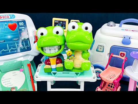 [86 minute video] CRONG BABY CROCODILE TOY & MOBILE AMBULANCE 🐊🩺 ASMR Satisfying Unboxing