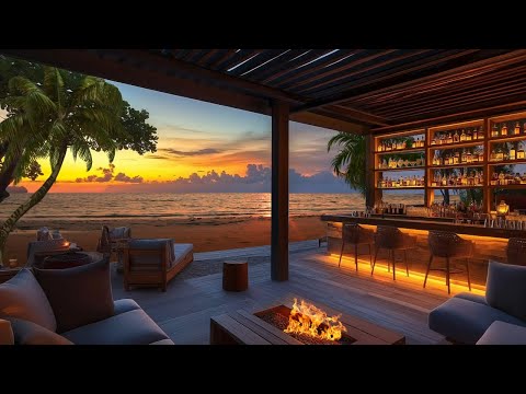 Relax and Enjoy the Bali Sunset Glow | Ocean Waves White Noise & Nature Sounds | Peaceful Vibes