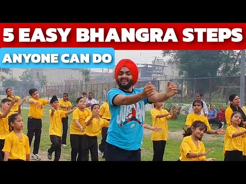 Basic Luddi Steps | For Both Boys and Girls | Live Dhol | Bhangra With Agam Dua