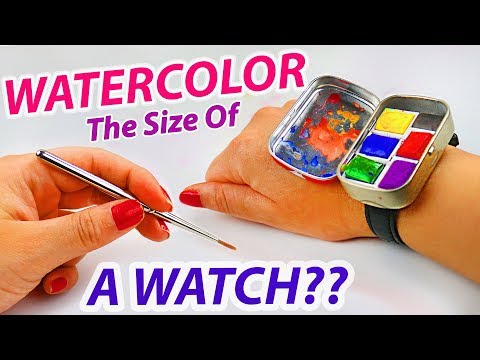 Next Level Painting: Testing The VIRAL Watercolor Watch