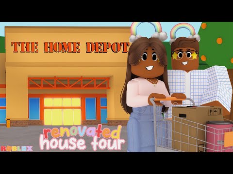 We RENOVATED Our House! *HOME DEPOT* Bloxburg Roleplay + TOUR 🚧 #roleplay