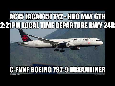 ATC: First Air Canada Flights AC15 & AC16 in 2021, operated by C-FVNF - May 6th & May 8th 2021