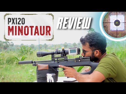 PX120 Minotaur Review |New Year !! New Gun !!| Precihole Bullpup Air rifle | 25 and 50 Yards Testing