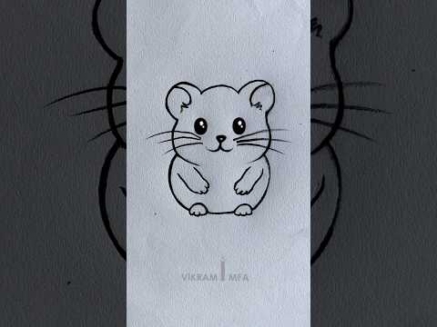 How to draw a  cute rat  easy || rat drawing step by step