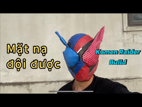 Kamen Rider Build Helmet Papercraft TUTORIAL STEP-BY-STEP part 1