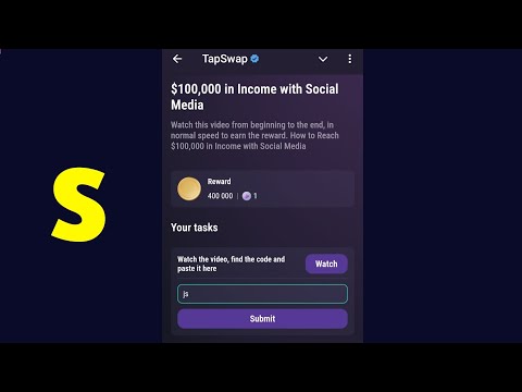 $100,000 in Income with Social Media | Tapswap Code