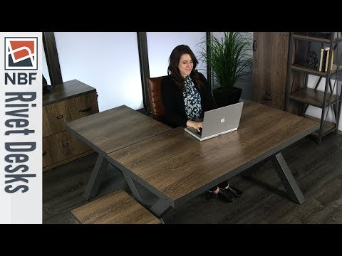 Office Desk | NBF Signature Series Rivet Desks | National Business Furniture