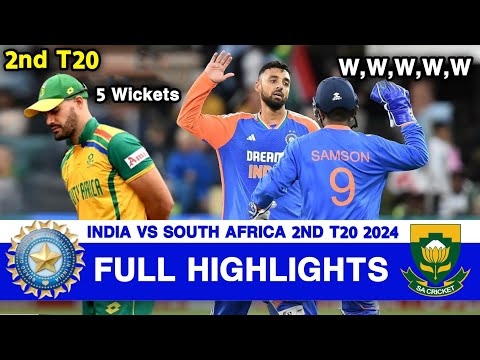 Full Highlights | India vs South Africa 2nd T20 Highlights 2024 | IND vs SA 2nd T20 Highlights 2024