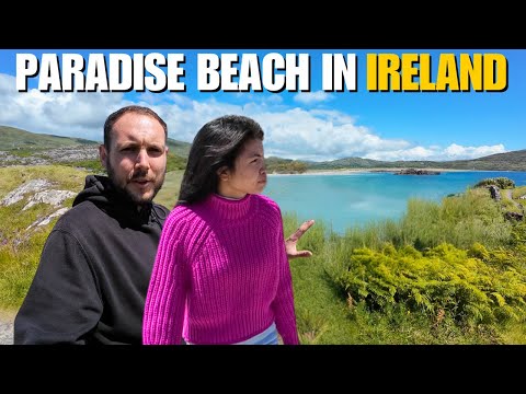 Amazing White Sand Beach on Ring of Kerry Ireland 🇮🇪