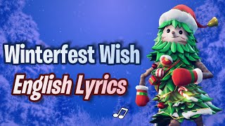 WINTERFEST WISH (Lyrics) English - Fortnite Lobby Track