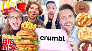 Tasting VIRAL Foods with Shane! MCDONALD’S Chicken Big Mac and CRUMBL Fall Cookies!