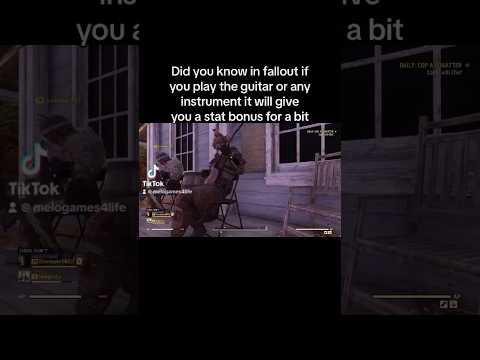 Did you know in fallout if you play the guitar or any instrument it will give you a stat bonus