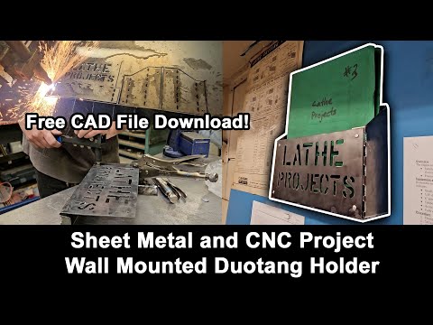 EASY METALWORK CNC PROJECTS - Duotang Holder - FREE PLANS!!