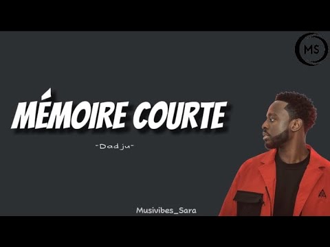 Dadju  -  Mémoire courte  ( paroles par Musivibes)