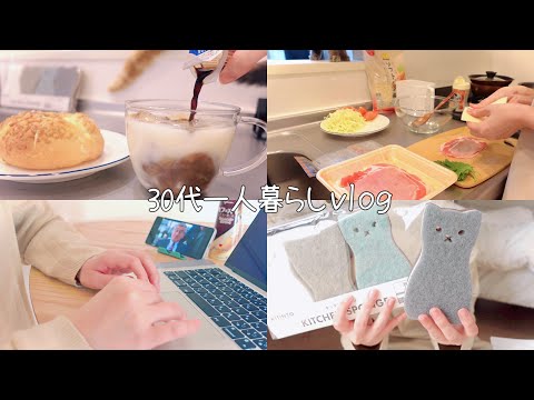 Favorite kitchen goods｜Self-catering and caring for cats｜Daily life of Japanese office workers｜VLIOG