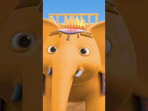 Jhoom Te Gaate Hathi Raja, हाथी राजा #shorts #hindirhymes #educationalvideo #elephant #shortvideo