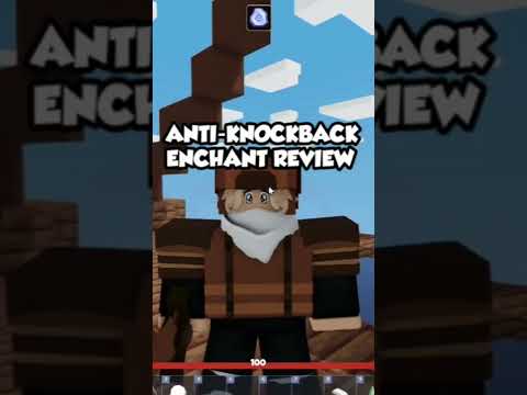 Anti-Knockback Enchant review (Roblox Bedwars) #Shorts