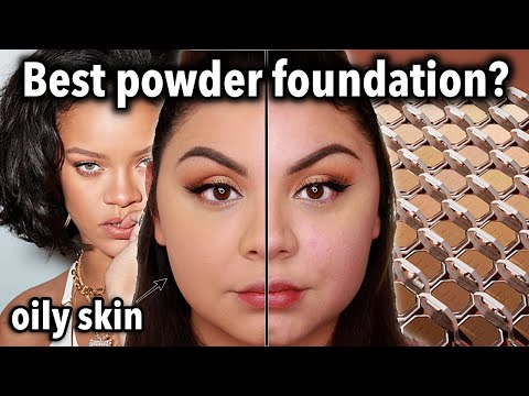 NEW Fenty Soft Matte Powder Foundation Review 8hr Wear Test | Is it the best powder foundation?