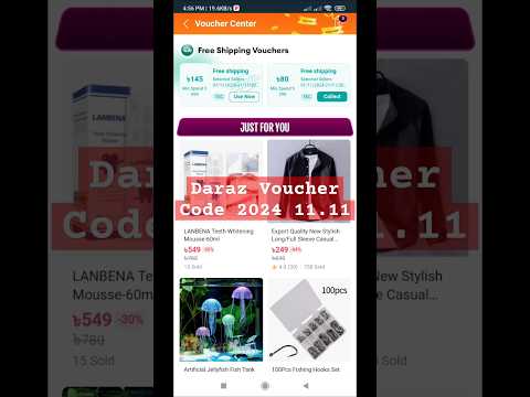 Daraz Voucher Code 2024 #shorts #viral #darazvouchercode