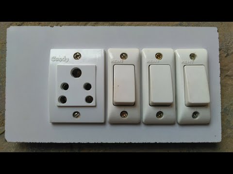 3 Switch 1 Socket Connection,1Socket 3 Switch Connection, Electric board connection