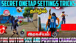 Onetap Headshot Tricks Tamil || 100% Working Trick And Fire Button Settings 📲 Tamil || Free Fire ✅