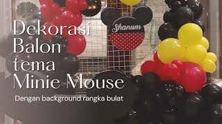 DISNEY MINIE MOUSE BALLOONS DECORATION || SHANUM BIRTHDAY