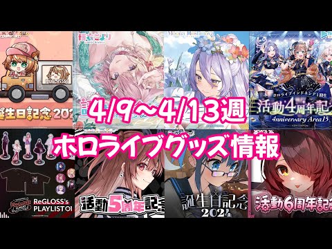 【ホロライブグッズ】今週の新作グッズ＆もうすぐ〆切グッズ紹介！【4/9 ～4/13週】#hololive#戌神ころね#博衣こより#hololiveid#ourokronii#ロボ子さん#regloss