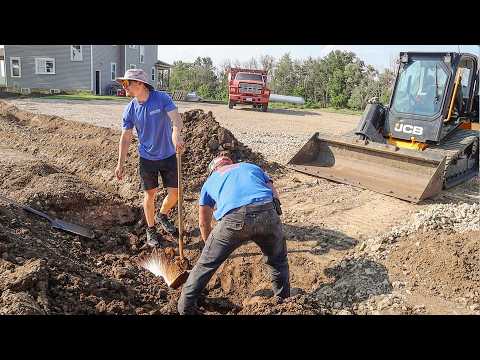 Restoring A $7,000 Mansion: Trenching In New Electricity (We Hit A Wire)