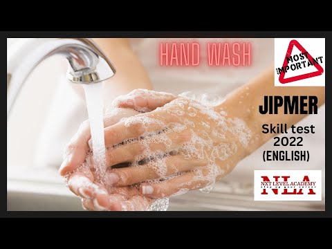 JIPMER Skill test handwashing english